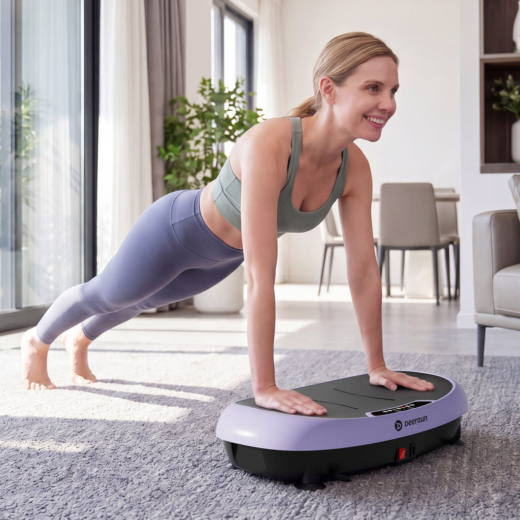 DeerRun® High-Power Full‑Body Vibration Plate Workout, 220lbs