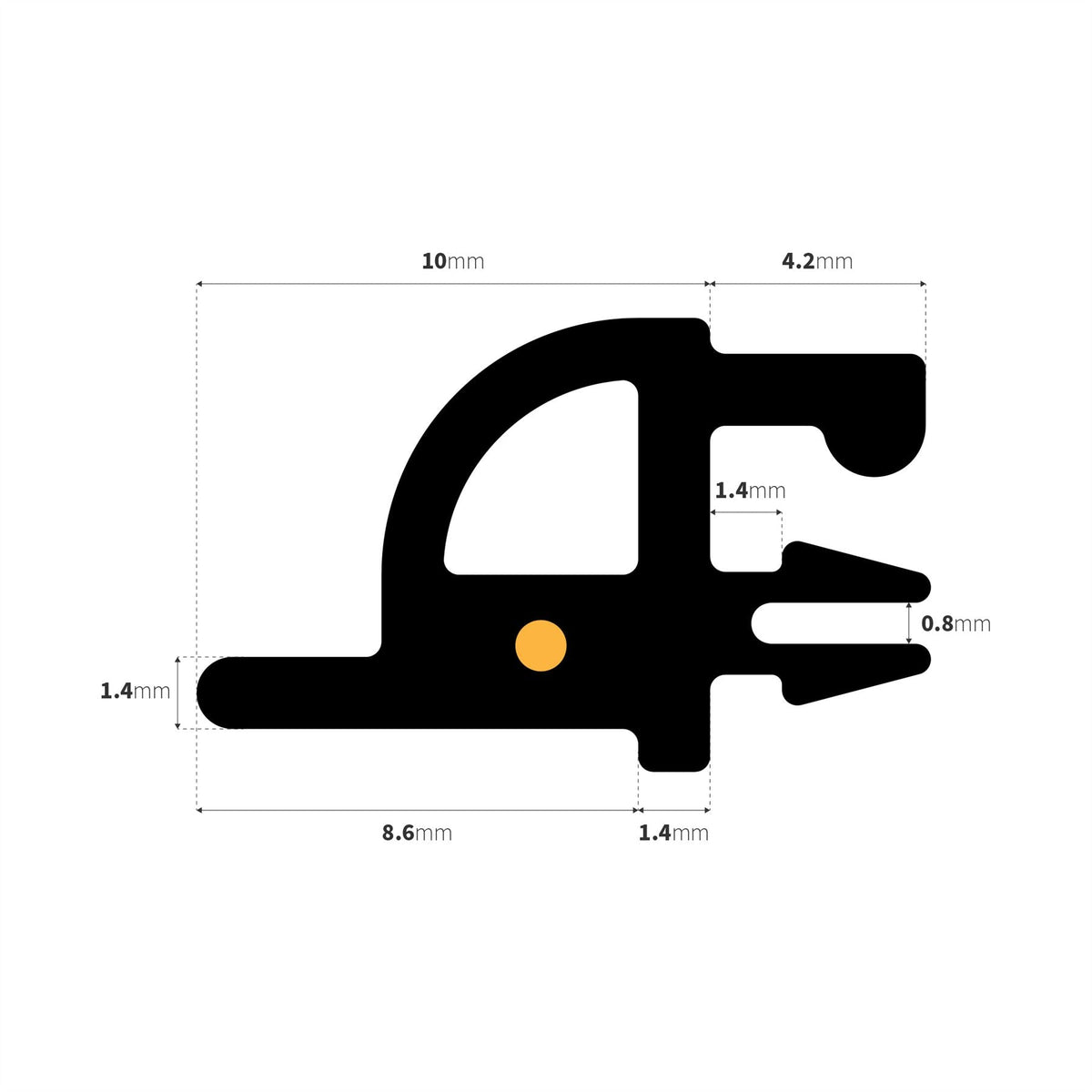 AluK-Compatible Bifold Door Gasket