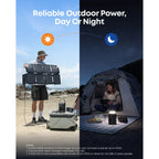 Anker SOLIX PS60 60W Portable Solar Panel, IP68 Waterproof Foldable Solar Charger for Camping, RV, and Emergency Backup