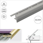 A80 29mm x 17mm x 10mm Stair Nosing Edge Trim Step Edging For Tiles - Cayrus World of Finishing