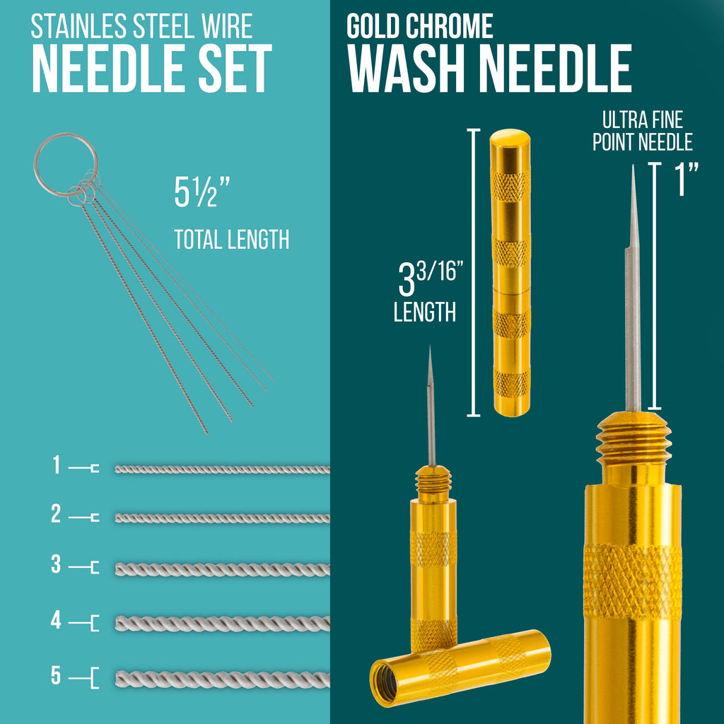Cleaning Kit with Cleaning Pot & Solution - Airbrush Cleaner Tools for All Air brush Models