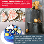 Cool Runner II Airbrush Cake Decorating Kit with Dual Fan Air Compressor, 2 Airbrushes, 12 Color Chefmaster Food Coloring Set