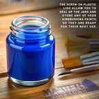10 Pack TB-003, 3/4 oz Glass Jar Bottles with 60 degree Down Angle Adaptor Lid Assembly, Single-Action Siphon