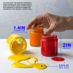 10 Pack TB-003, 3/4 oz Glass Jar Bottles with 60 degree Down Angle Adaptor Lid Assembly, Single-Action Siphon