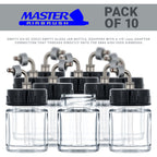 Box of 10-each TB-007 Empty 3/4-Ounce, (22cc) Glass Bottle for SB84 Side-Feed Mount Airbrush