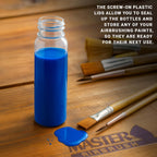 10 Pack TB-009, 3.4oz Plastic Jar Bottles with 30 Degrees Down Angle Adaptor Lid Assembly, Dual-Action Siphon