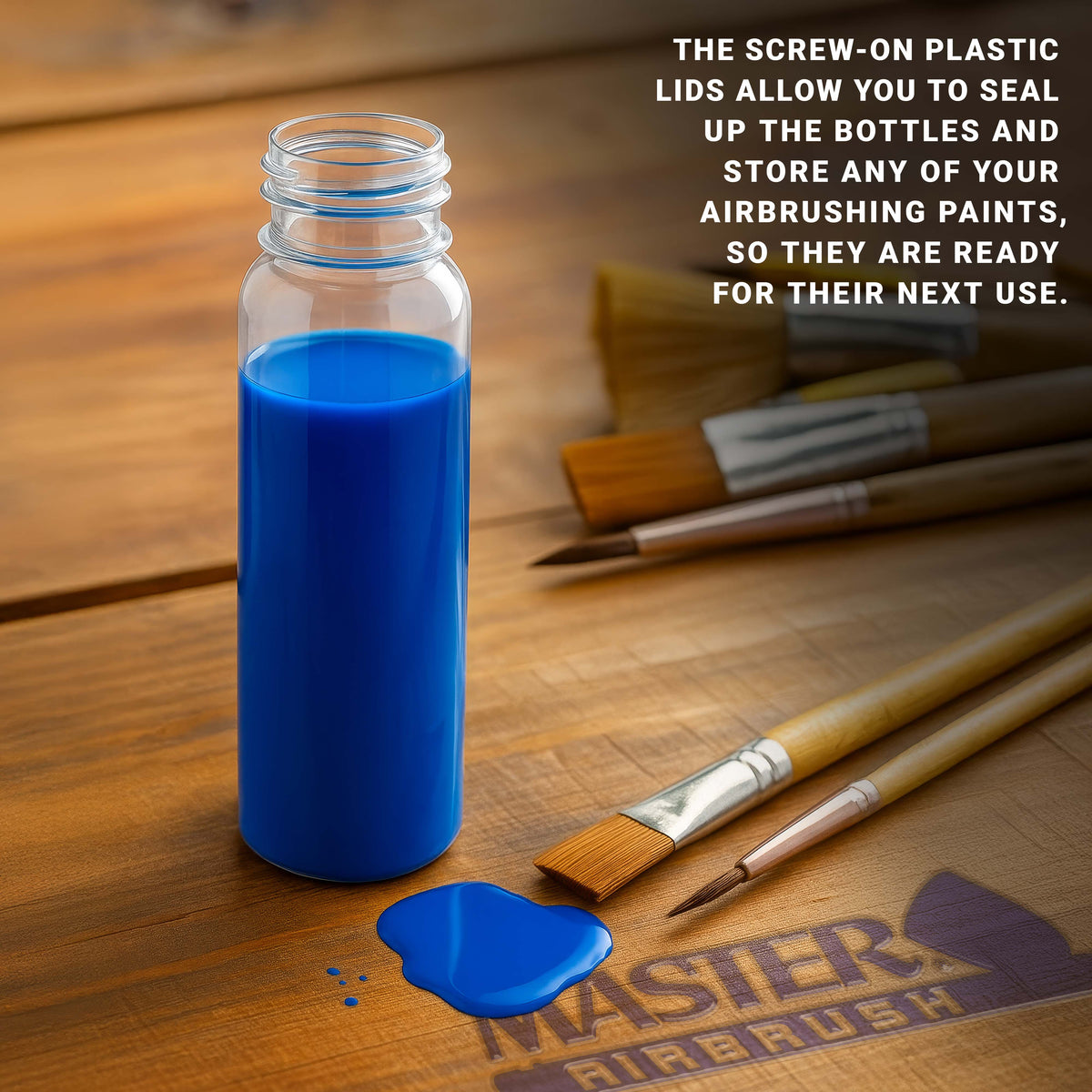 10 Pack TB-009, 3.4oz Plastic Jar Bottles with 30 Degrees Down Angle Adaptor Lid Assembly, Dual-Action Siphon