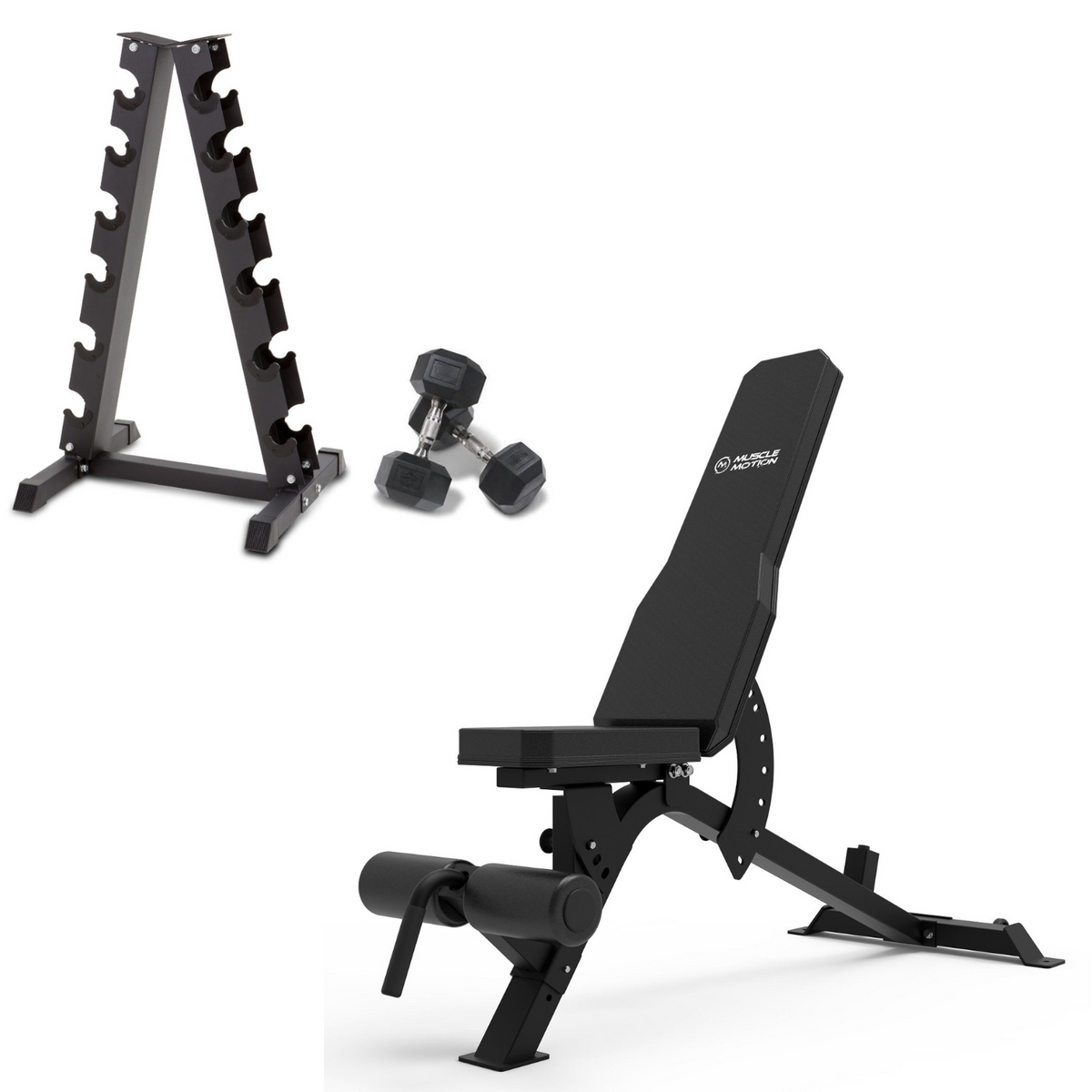 Muscle Motion Home Gym Package- Dumbbell & Adjustable Bench Package 2