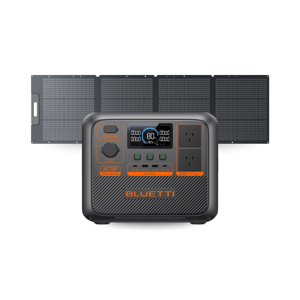 Bluetti AC70P Power Station with 1000W Inverter - 864Wh