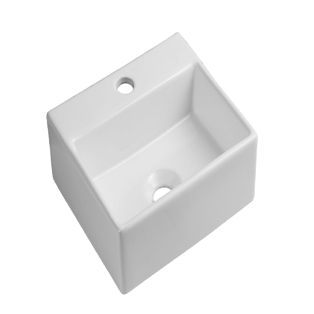 Naples Close Coupled Toilet And Cloakroom Wall Hung Basin Suit - White