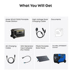DuroMax XP7000iHT and Anker F3000 + PS400+120V Adapter Bundle