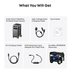 DuroMax XP550HX and Anker F3000 + 120V Adapter