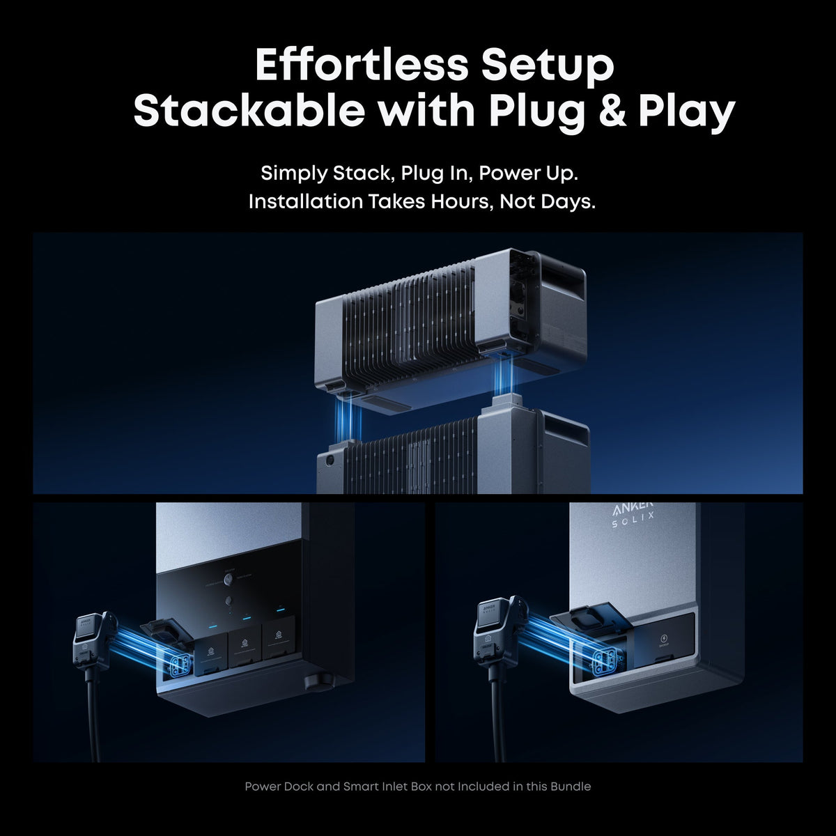 Anker B17E114E 2-Set E10 Automatic Infinite Backup Kit | 24kWh LiFePO4 Battery | 10-30kW Turbo Output | 5X Backup Time | Smart Grid & Storm-Guard