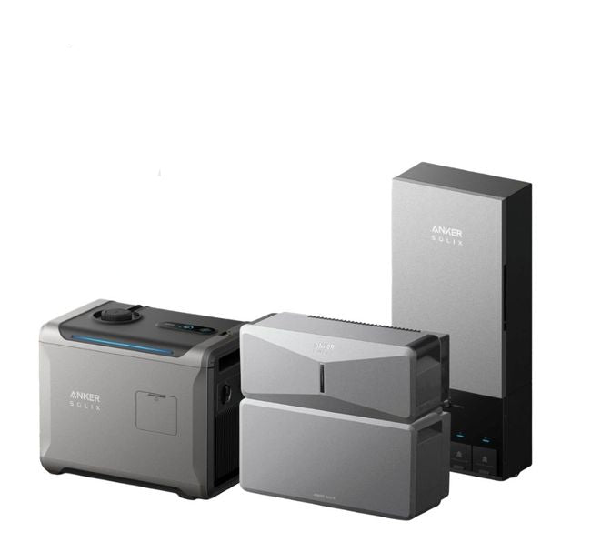 Anker G17E1145 E10 Automatic Infinite Backup Kit | 6kWh LiFePO4 Battery | 10-30kW Turbo Output | 5X Backup Time | Smart Grid & Storm-Guard