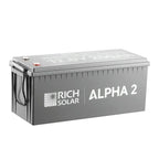 Rich Solar Alpha 2 12V 200Ah LiFePO4 Lithium Iron Phosphate Battery w/ Internal Heating and Bluetooth Function