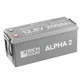 Rich Solar Alpha 2 12V 200Ah LiFePO4 Lithium Iron Phosphate Battery w/ Internal Heating and Bluetooth Function
