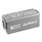 Rich Solar Alpha 2 12V 200Ah LiFePO4 Lithium Iron Phosphate Battery w/ Internal Heating and Bluetooth Function