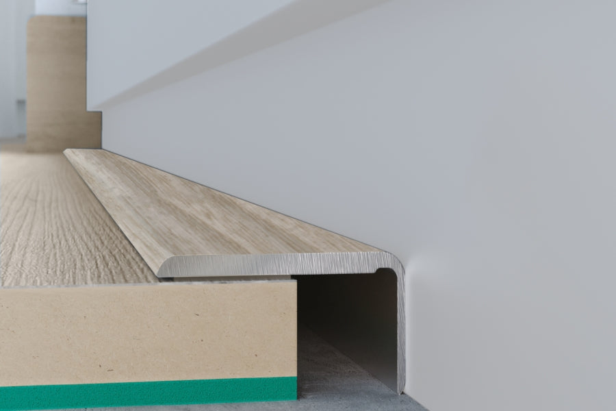 Self Adhesive Floor Trim Wood Effect & Anodised 25 MM x 10 MM - 1 M & 2 M Length Edge Strip