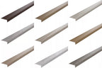 Self Adhesive Floor Trim Wood Effect & Anodised 25 MM x 10 MM - 1 M & 2 M Length Edge Strip