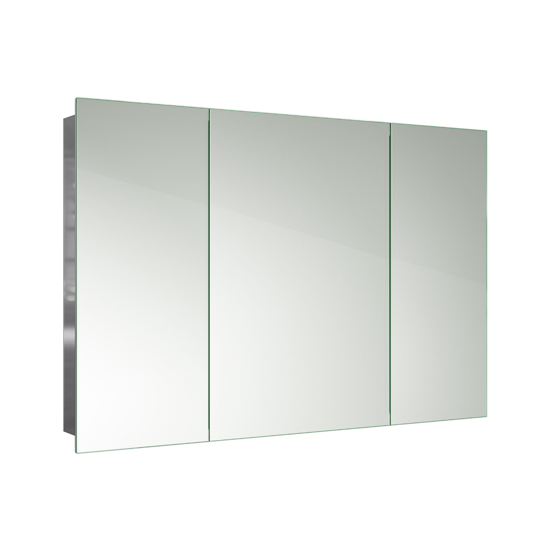 Oslo 3 Door Non Illuminated Mirror Cabinet - 900mm x 600mm