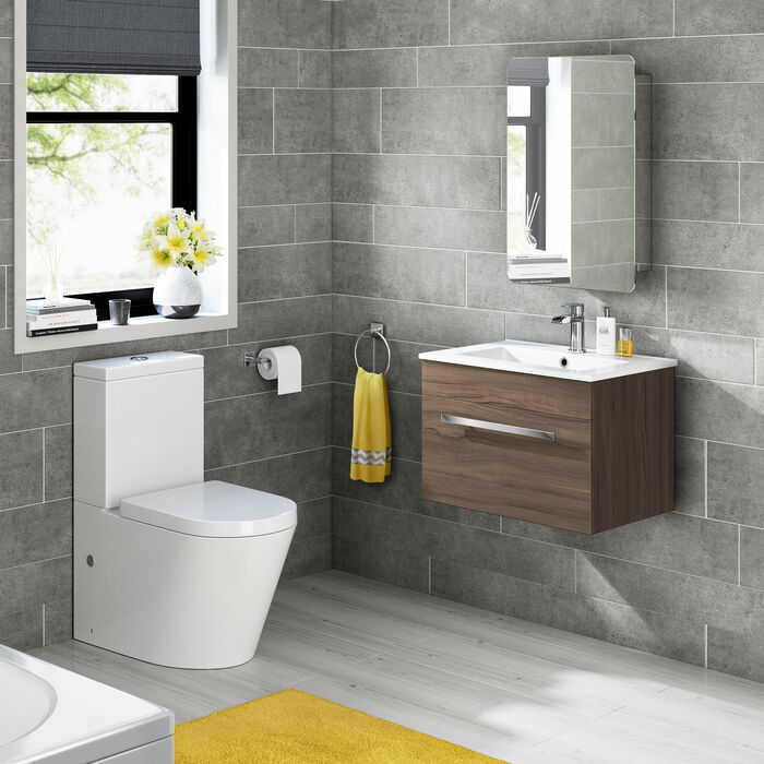 Helsinki 1 Door Non Illuminated Mirror Cabinet - 660mm x 460mm