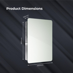 Helsinki 1 Door Non Illuminated Mirror Cabinet - 660mm x 460mm