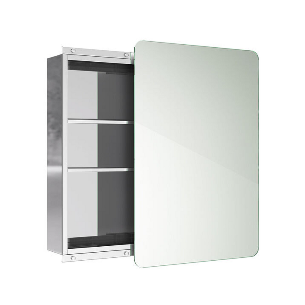 Helsinki 1 Door Non Illuminated Mirror Cabinet - 660mm x 460mm