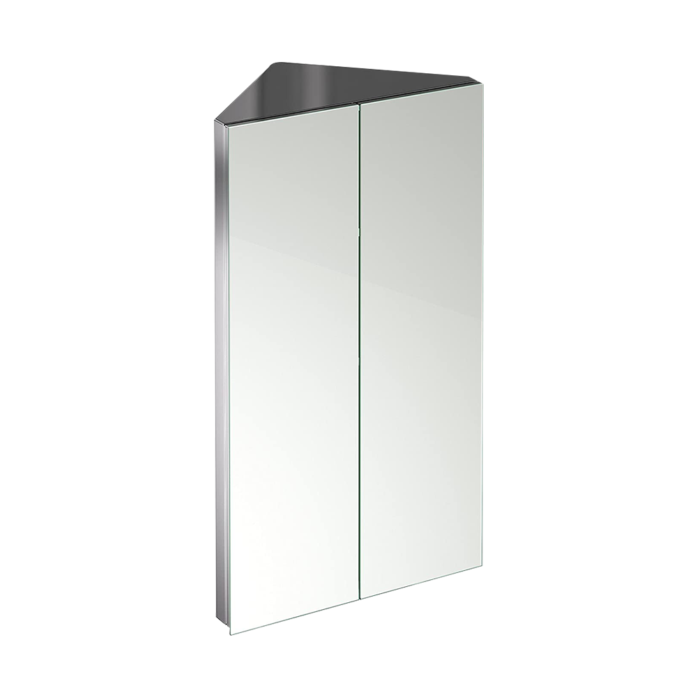 Storvue 2 Door Corner Non Illuminated Mirror Cabinet - 780mm x 450mm