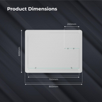 Aria Frameless Designer Non Illuminated Mirror
