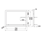 Aria Frameless Designer Non Illuminated Mirror