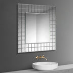 Milan Frameless Designer Non Illumonated Mirror - 600mm x 600mm
