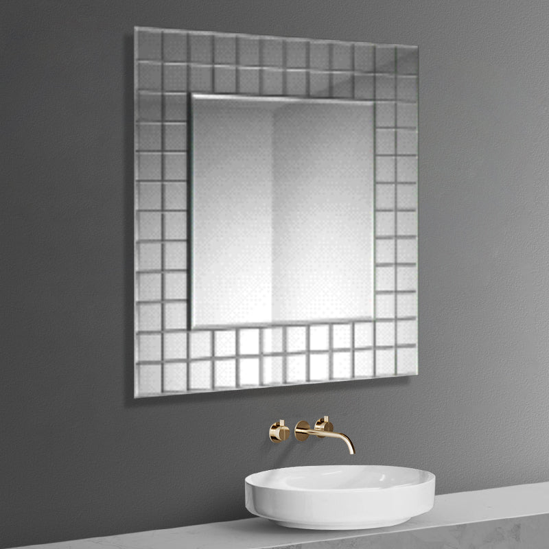 Milan Frameless Designer Non Illumonated Mirror - 600mm x 600mm