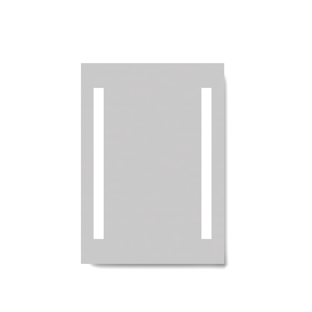 Eclipse LED Illuminated Bathroom Mirror - 500mm x 700mm