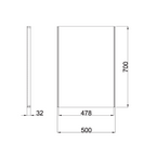 Eclipse LED Illuminated Bathroom Mirror - 500mm x 700mm