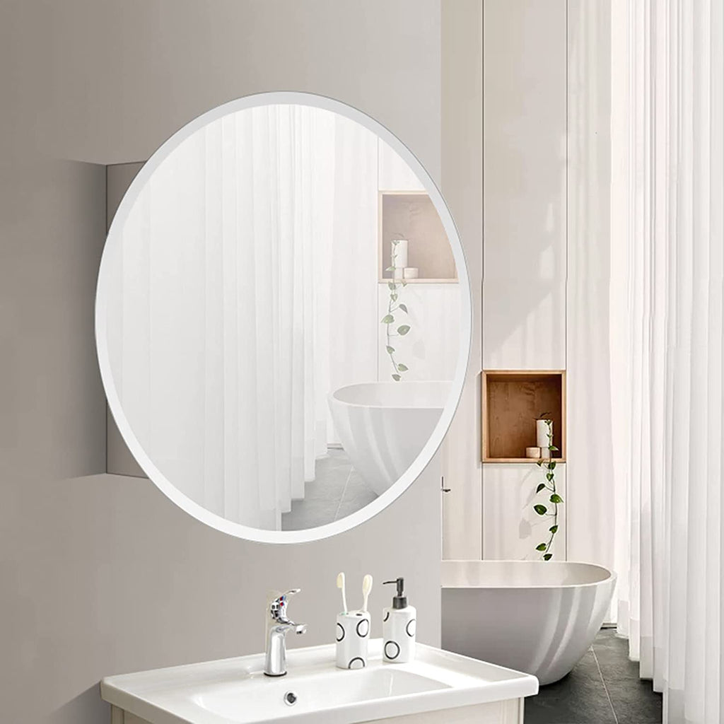 Stockholm 1 Door Round Non Illuminated Mirror Cabinet - 500mm x 500mm