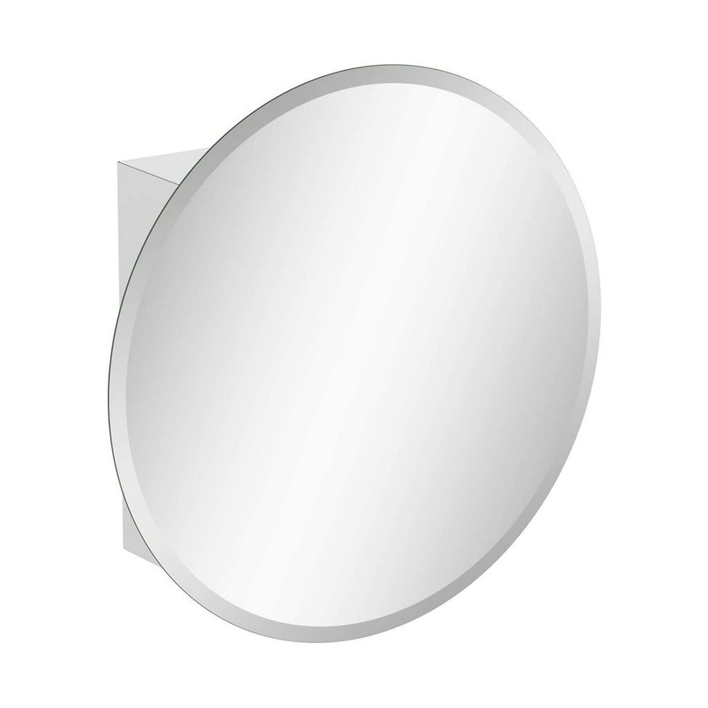 Stockholm 1 Door Round Non Illuminated Mirror Cabinet - 500mm x 500mm