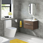 Copenhagen 1 Door Oval Non Illuminated Mirror Cabinet - 600mm x 450mm