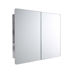 Malmo 2 Door Non Illuminated Mirror Cabinet - 800mm x 600mm