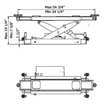AMGO RJ-6A 6,000 lb Pneumatic Rolling Jack
