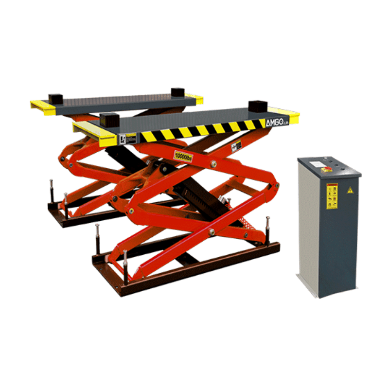 AMGO XL-10F 10000lb Flush Mount Full Rise Scissors Lift