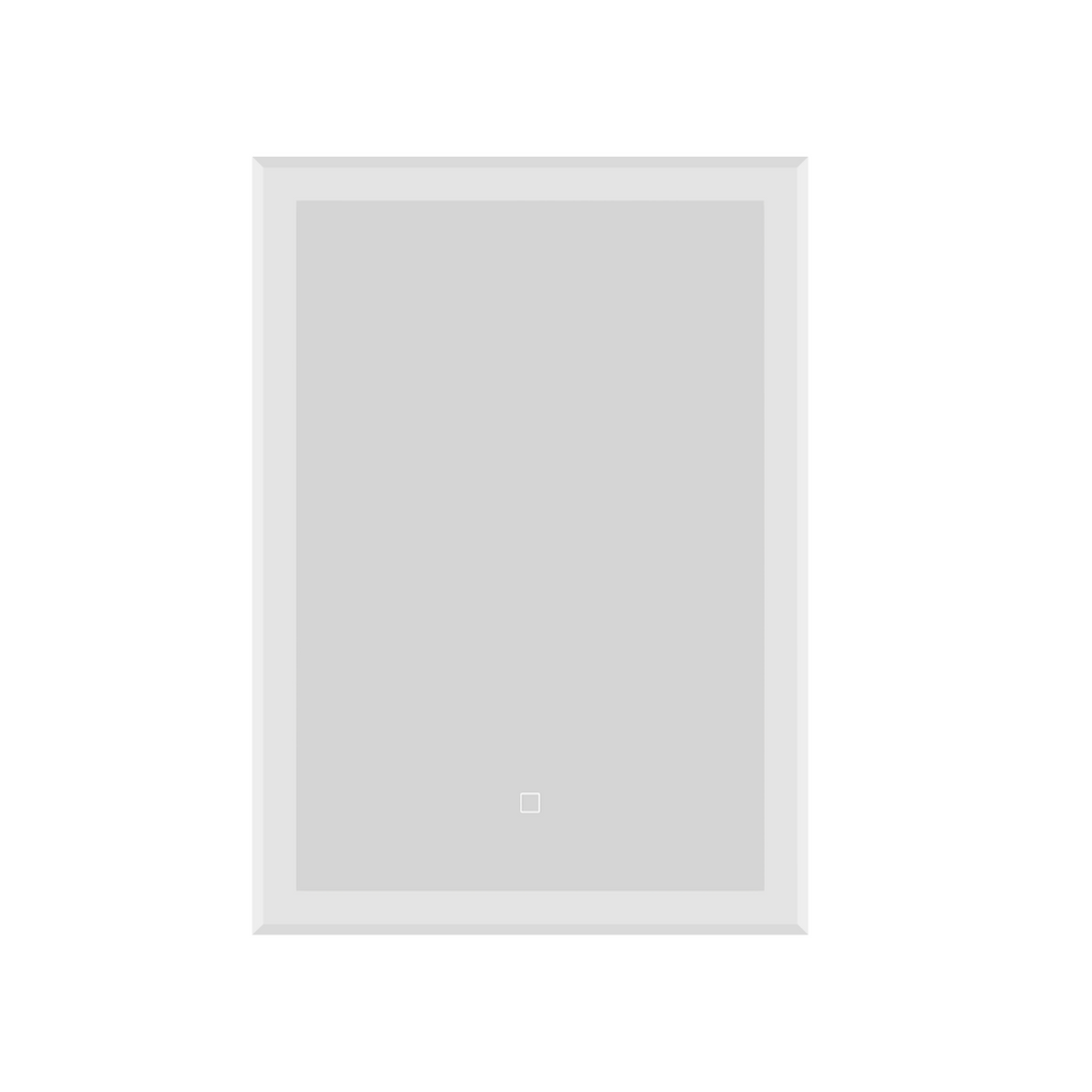 Lustre Touch Sensor LED Illuminated Mirror with Demister Pad - 500mm x 700mm