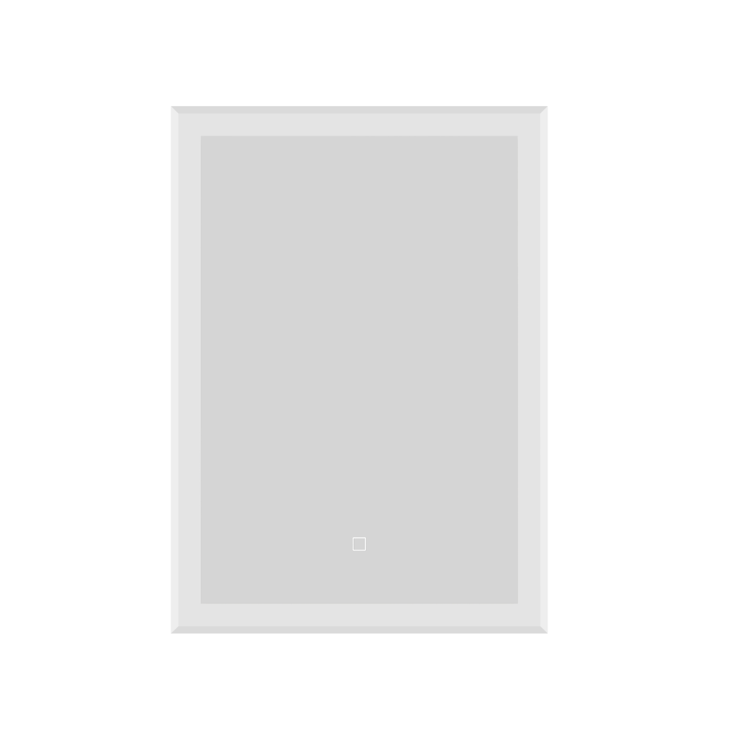 Lustre Touch Sensor LED Illuminated Mirror with Demister Pad - 500mm x 700mm