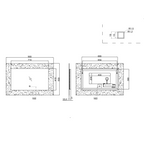 Vellin Light Sensor illuminated LED Mirror with Demister