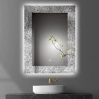Solstice Touch Sensor LED Illuminated Mirror with Demister Pad - 500mm x 700mm