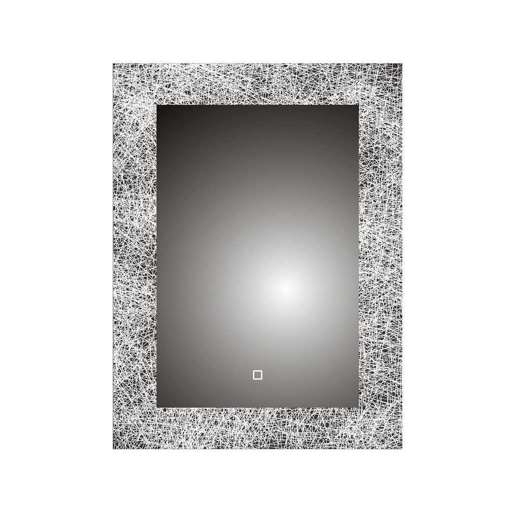 Solstice Touch Sensor LED Illuminated Mirror with Demister Pad - 500mm x 700mm