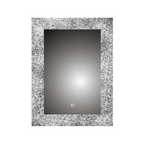 Solstice Touch Sensor LED Illuminated Mirror with Demister Pad - 500mm x 700mm