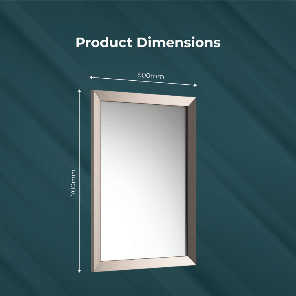 Brillia Framed Bevelled Non Illuminated Mirror