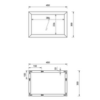 Brillia Framed Bevelled Non Illuminated Mirror