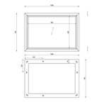Mirana Framed Non Illuminated Mirror - Copper