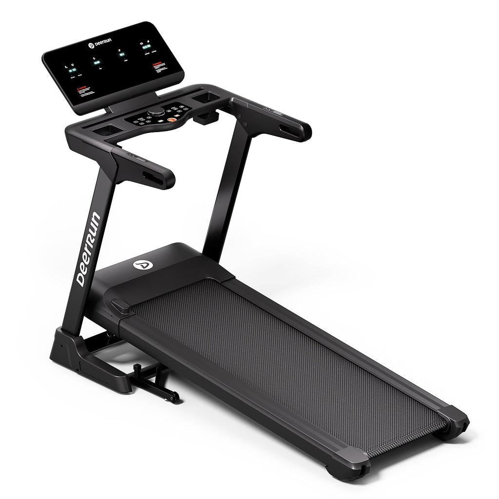 DeerRun X50 18% Auto Incline Big Screen AI Coach Smart Treadmill | 12.5 mph, 400 lbs Capacity